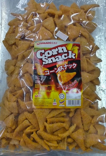 Image Corn Snack(Spicy) Mikado - 辣味金牛角 300grams