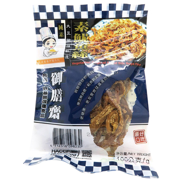 Image Orignal Original Squid Silk Soya Fiber 御膳斋 - 素尤鱼丝 素鱿鱼丝 100grams