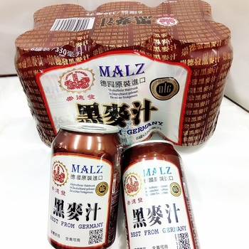 Image MALZ Drink Can 崇德发 - 天然黑麦汁 (铁罐)（箱） 7920grams