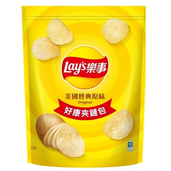 Image Lay's Chips With Ziplock Bag 乐事 - 經典原味好康夾鏈包-229.5g