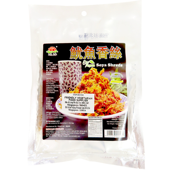 Image Vegan Soya Shreds 鸿缘 - 鱿鱼香丝 80grams