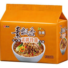Image Vegetarian Ribs Chicken Instant Noodles 素飘香-素排骨鸡汤面 素飘香素排骨鸡面 (箱)390g x 6pkt