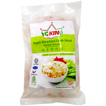 Image Vegan Shredded Crab Meat VGKing 纯素蟹肉丝 400grams