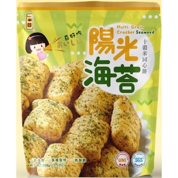 Image Multi Grain Sunshine Cracker Seaweed 十縠米同心餅 陽光海苔