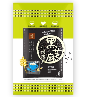 Image Food health Co Black sesame milk oat 12 packs 黑芝麻牛奶麥片