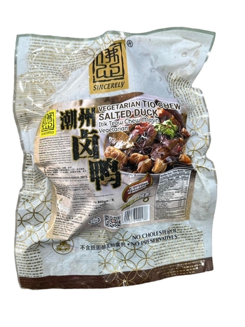 Image Sincerely Vegetarian Teochew Salted Duck 佛心 -潮州卤鸭 900grams