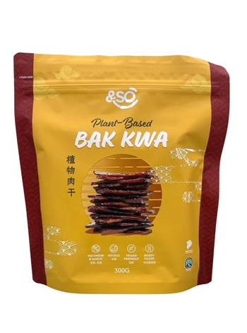 Image Andso Vegan Plant Based Bak Kwa 植物肉干 (包装) (原味) 300g
