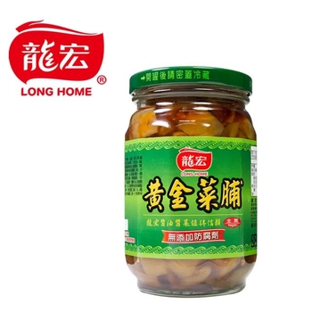 Image Long Home Golden Preserved Pickle Radish 龙宏 - 黄金菜脯(纯素) 430g