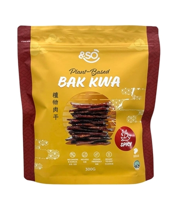 Image Andso Vegan Plant Based Spicy Bak Kwa 植物肉干 (包装) (辣味) 300g