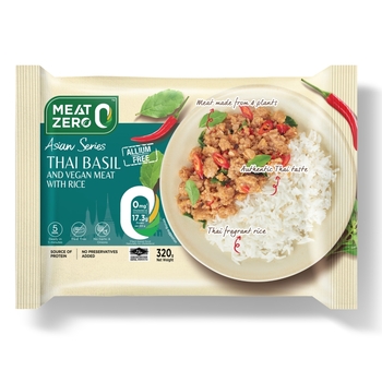Image Thai basil and vegan meat with rice Meatzero 泰式罗勒素肉饭
