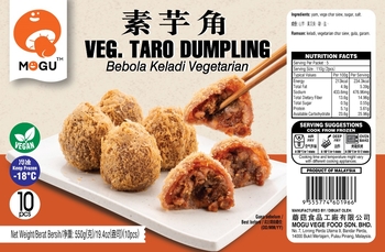 Image Taro Dumpling Mogu 素芋角(纯素)(10pcs) 550g dim sum for deep fried