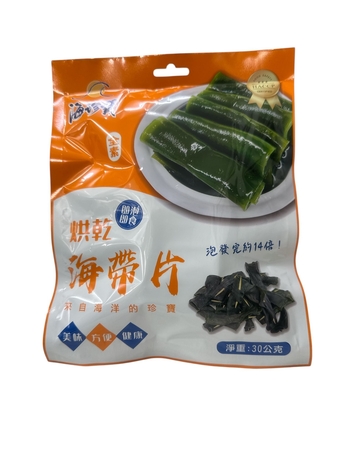 Image Dried Kelp Slice 烘干海帶片(纯素) 30g