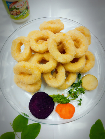 Image 3kg CK Fried Squid Ring calamari (Vegan) 三公斤 全广 - 花枝圈