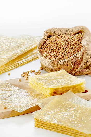 Image Unsalted beancurd skin (wraps) No. 1 - 淡豆皮 130 grams