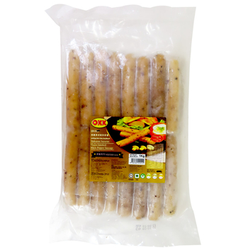 Image OKK Black Pepper Sausage 素仙子 - 烟熏黑胡椒香肠 1000grams