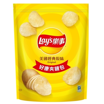 Image Potato Chips with ziplock bag 乐事 Lay's 經典原味好康夾鏈包-229.5g