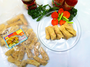 Image Vegetarian Seafood Roll hai Xian Juan 善缘-海鲜卷 900grams