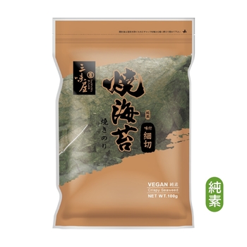 Image Vegan Crispy Seaweed 100 grams 三味屋调味细切(金色包装）