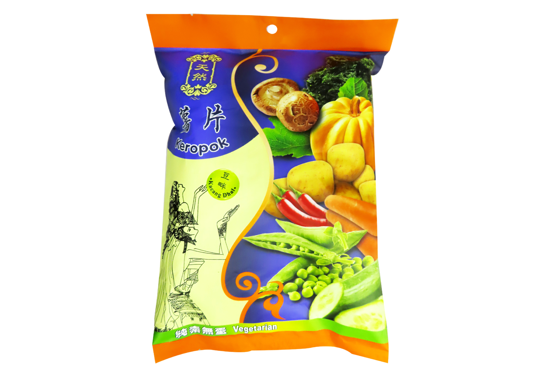 Image Kun Yi Kacang Dhal Cracker 昆益 - 豆畔薯片 40grams