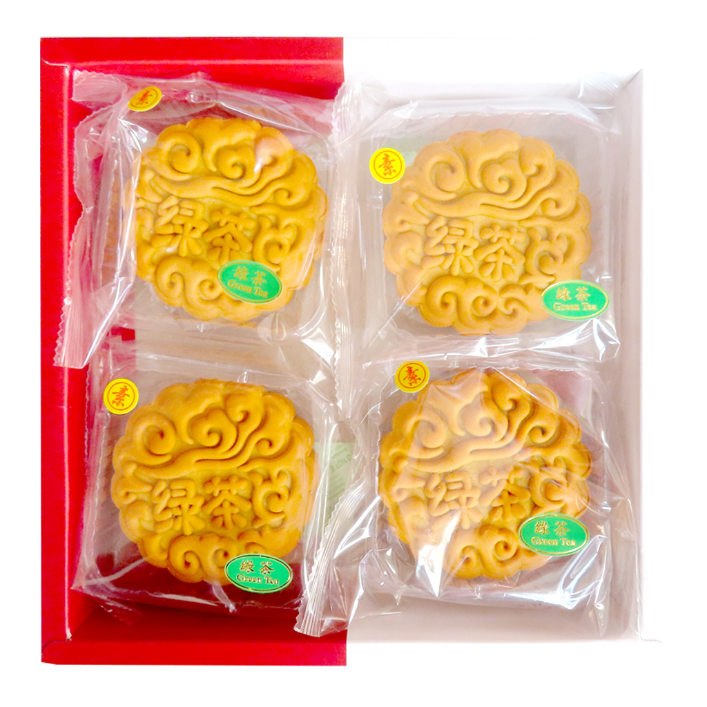 Image Green Tea Mooncake 绿茶月饼礼盒 (纯素）720grams