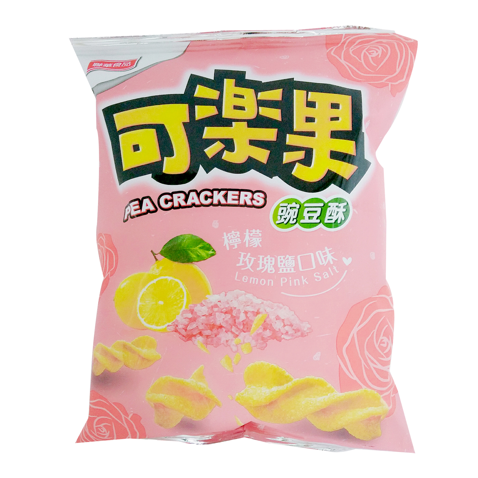Image Lemon Pink Salt Pea Cracker 联华 - 柠檬玫瑰盐可乐果 48grams