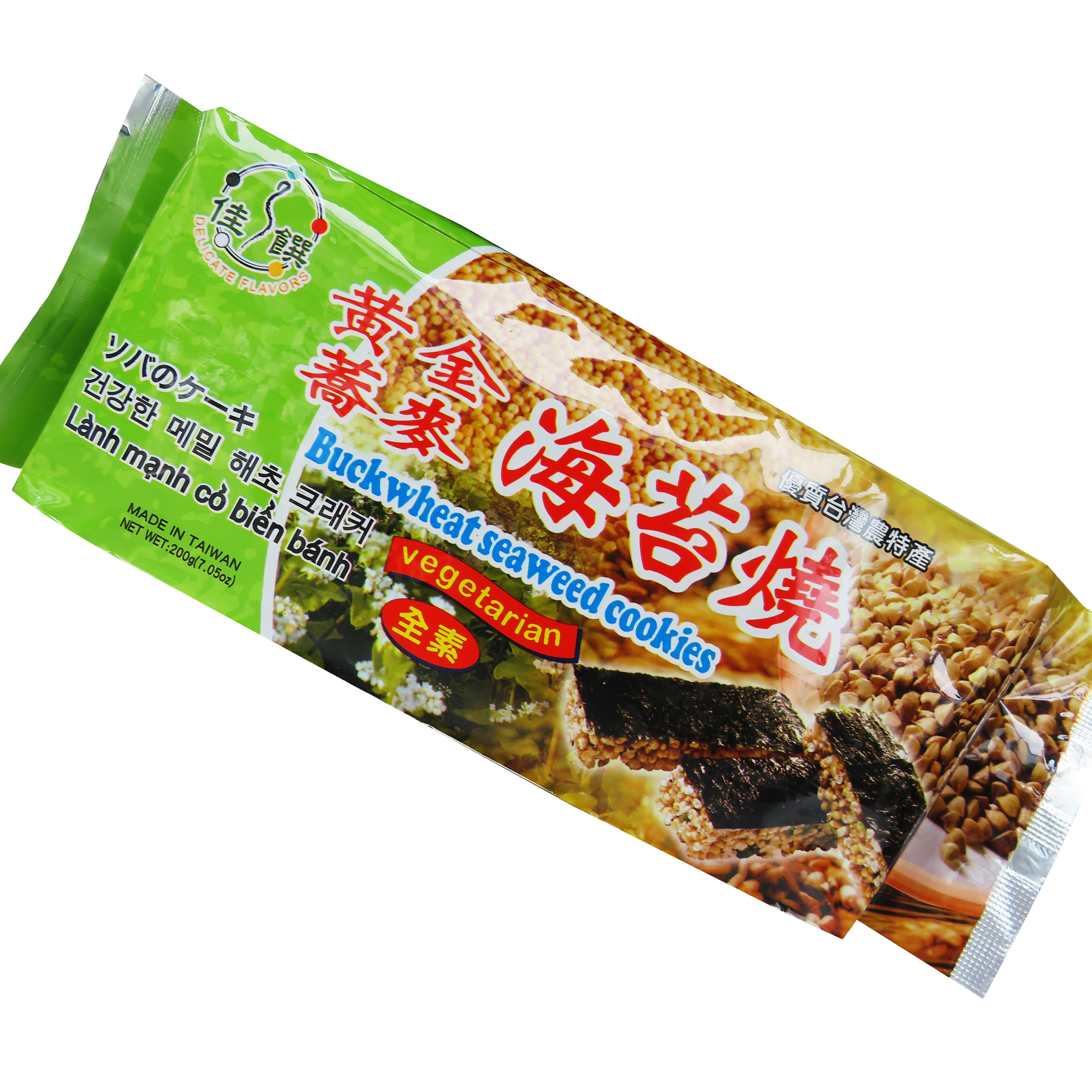 Image Buckwheat Seaweed Cookies 佳馔-黄金荞麦海苔烧 200 grams