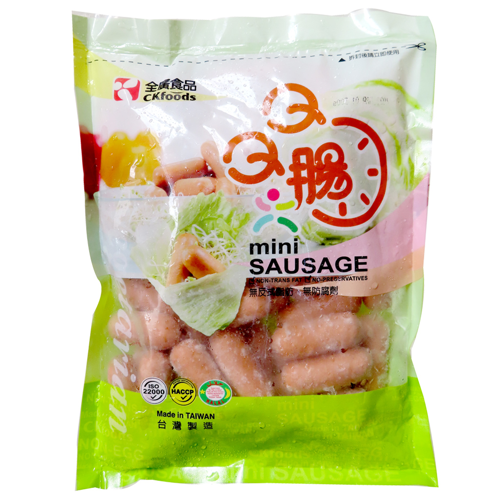 Image Vegetarian Smoking Mini Soy Sausage 全广-素烟熏QQ肠 500grams